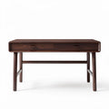Bureau en bois massif de teck avec deux tiroirs dimensions 120 x 60 x 75cm