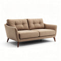Canapé design scandinave en tissu beige avec dimensions 180 x 85 x 85cm